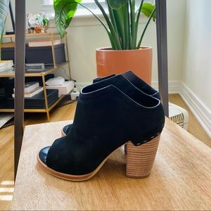 Dolce Vita Stacked Heel Open Toe Mules